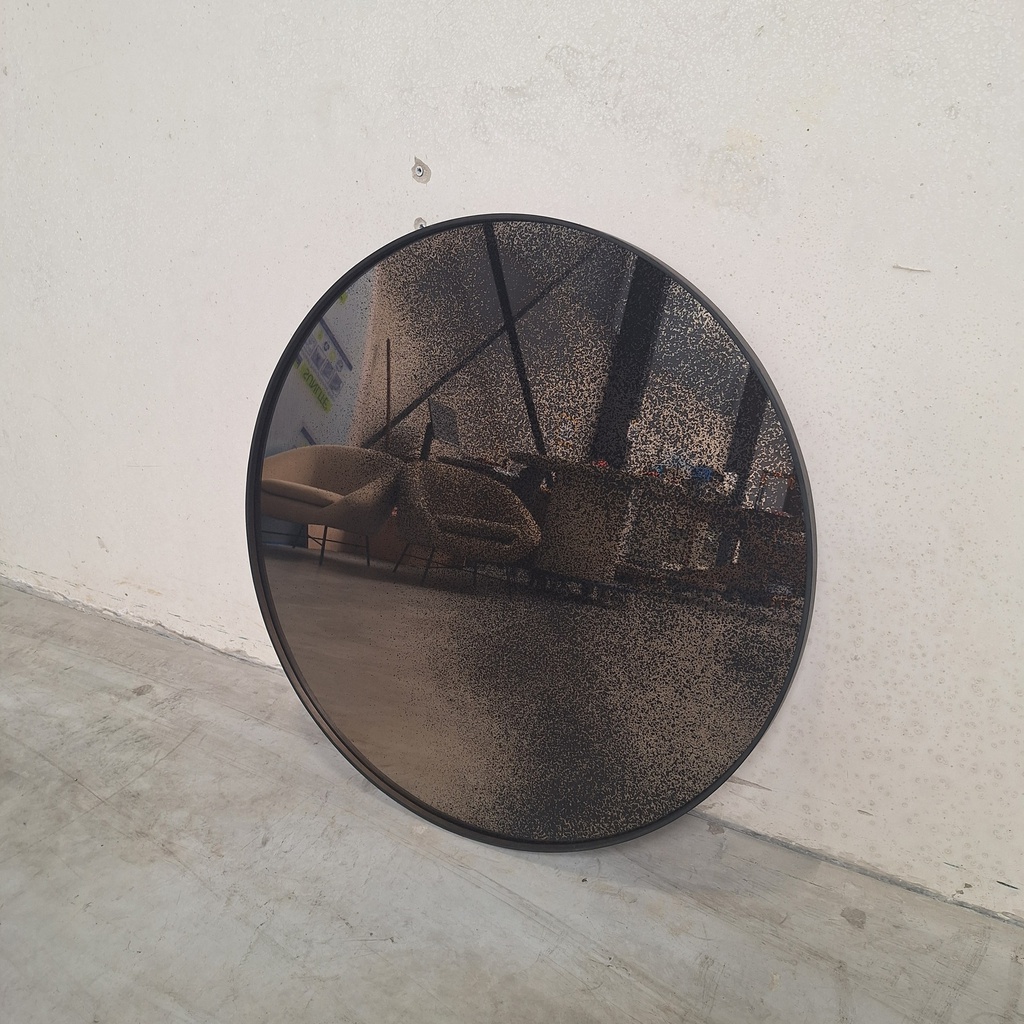 Aged wall mirror