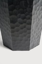 Black Chopped paper basket - mahogany