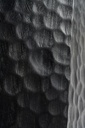 Black Chopped paper basket - mahogany