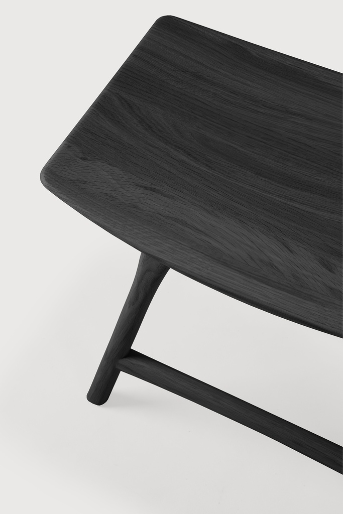 Oak Osso black stool