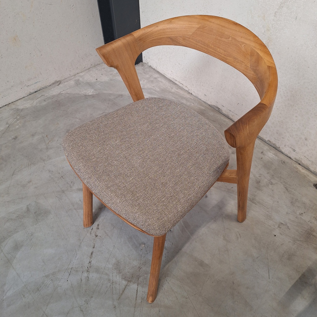 Set of 4 Bok outdoor dining chairs with cushions