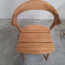 Set of 4 Bok outdoor dining chairs with cushions