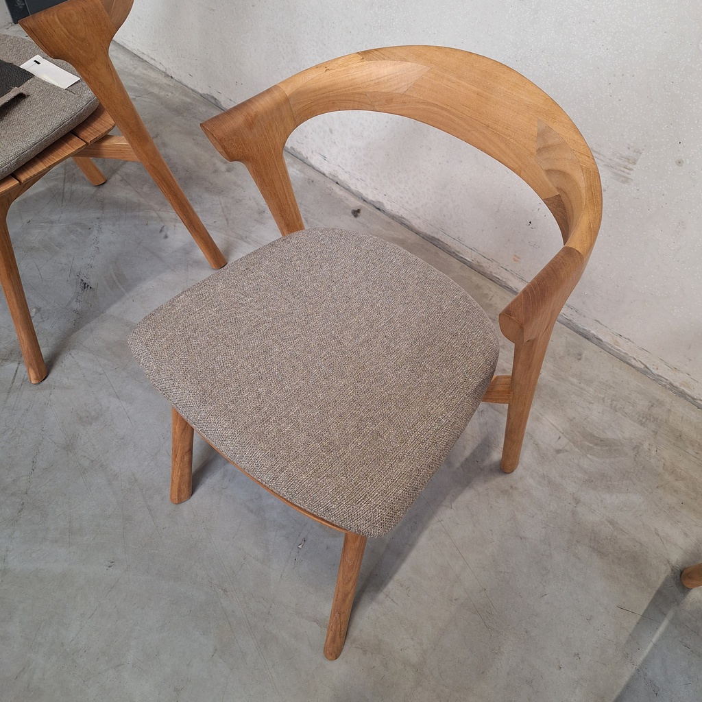 Set of 4 Bok outdoor dining chairs with cushions