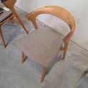Set of 4 Bok outdoor dining chairs with cushions