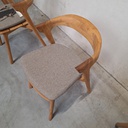 Set of 4 Bok outdoor dining chairs with cushions