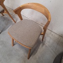 Set of 4 Bok outdoor dining chairs with cushions