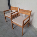 Jack outdoor dining chair with cushion (Set of 2)
