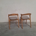 Set of 2 Bok outdoor dining chairs with cushions (Mocha)