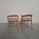 Set of 2 Bok outdoor dining chairs with cushions (Mocha)