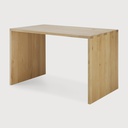 Oak U desk with cable management - 140cm