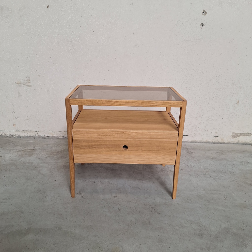 Spindle bedside table