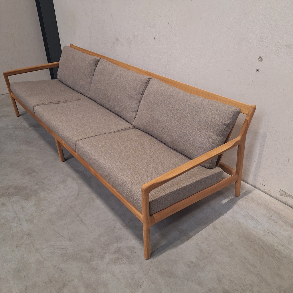 Jack outdoor 3-seater sofa with cushion (Mocha)