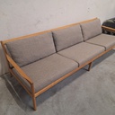Jack outdoor 3-seater sofa with cushion (Mocha)