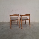 Set of 2 Bok outdoor dining chairs with cushions (Mocha)