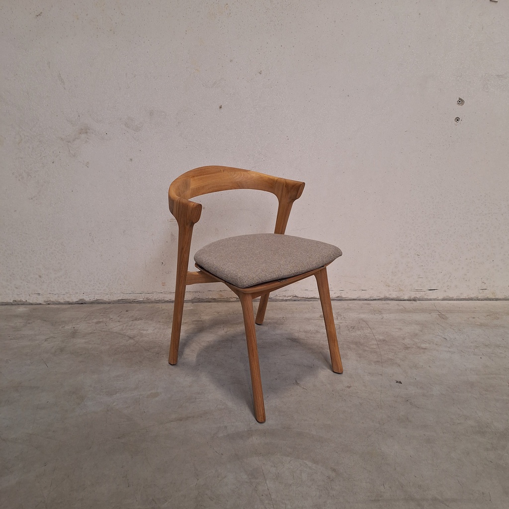 Bok outdoor dining chair with cushion (Mocha)