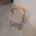Bok outdoor dining chair with cushion (Mocha)
