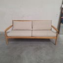 Jack outdoor 2-seater sofa with cushion (Natural)