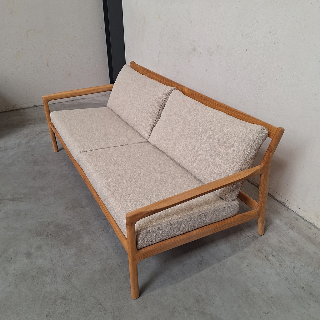 Jack outdoor 2-seater sofa with cushion (Natural)