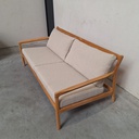 Jack outdoor 2-seater sofa with cushion (Natural)