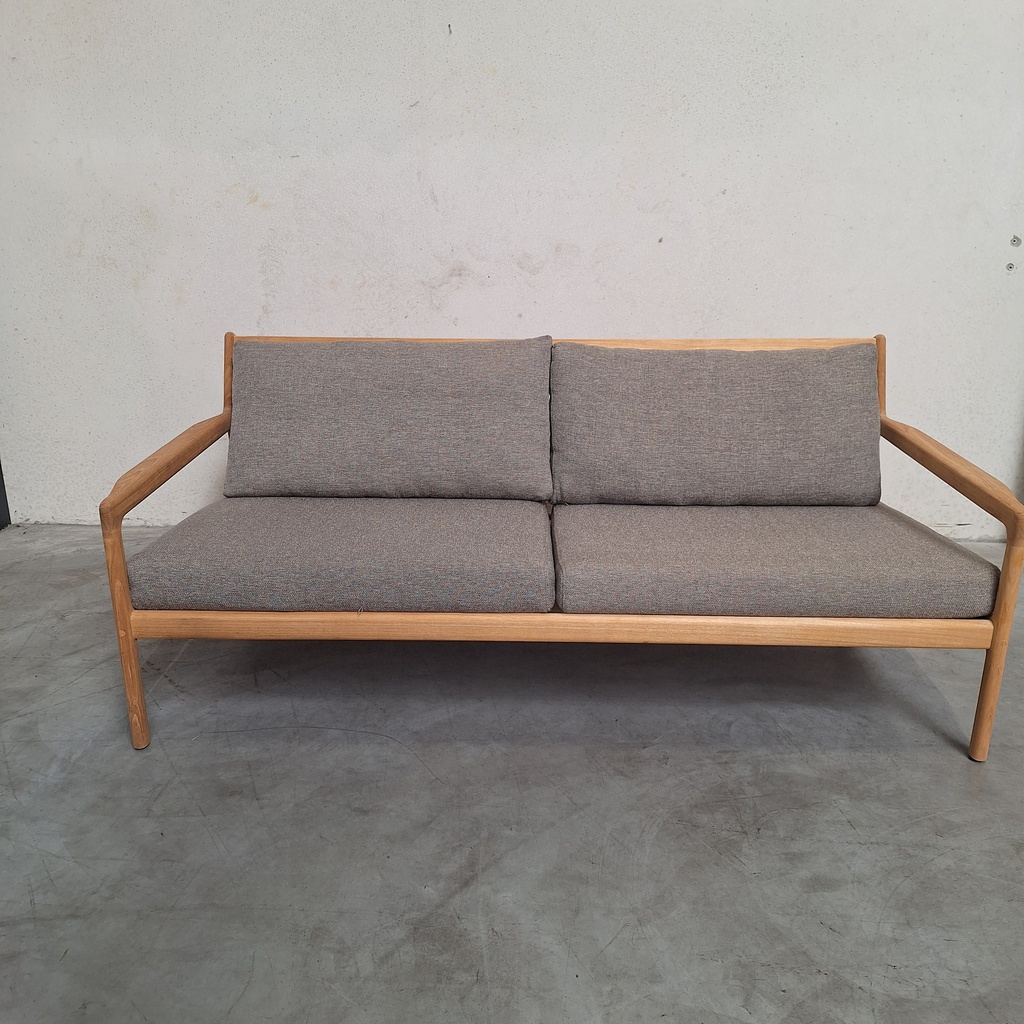 Jack outdoor 2 seater sofa with cushion (Mocha)