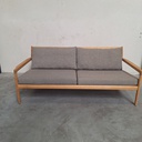 Jack outdoor 2 seater sofa with cushion (Mocha)