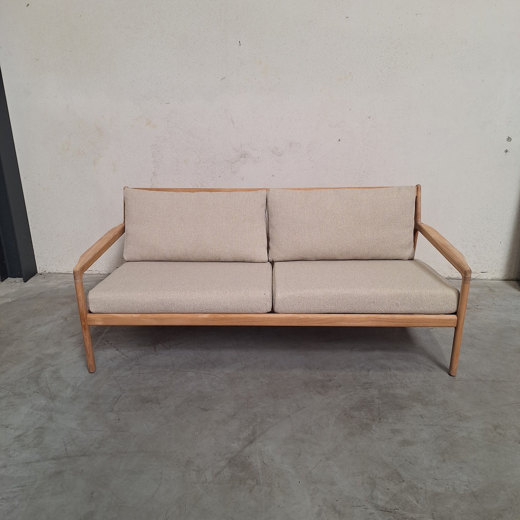 Jack outdoor 2-seater sofa with cushion (Natural)