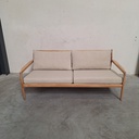 Jack outdoor 2-seater sofa with cushion (Natural)