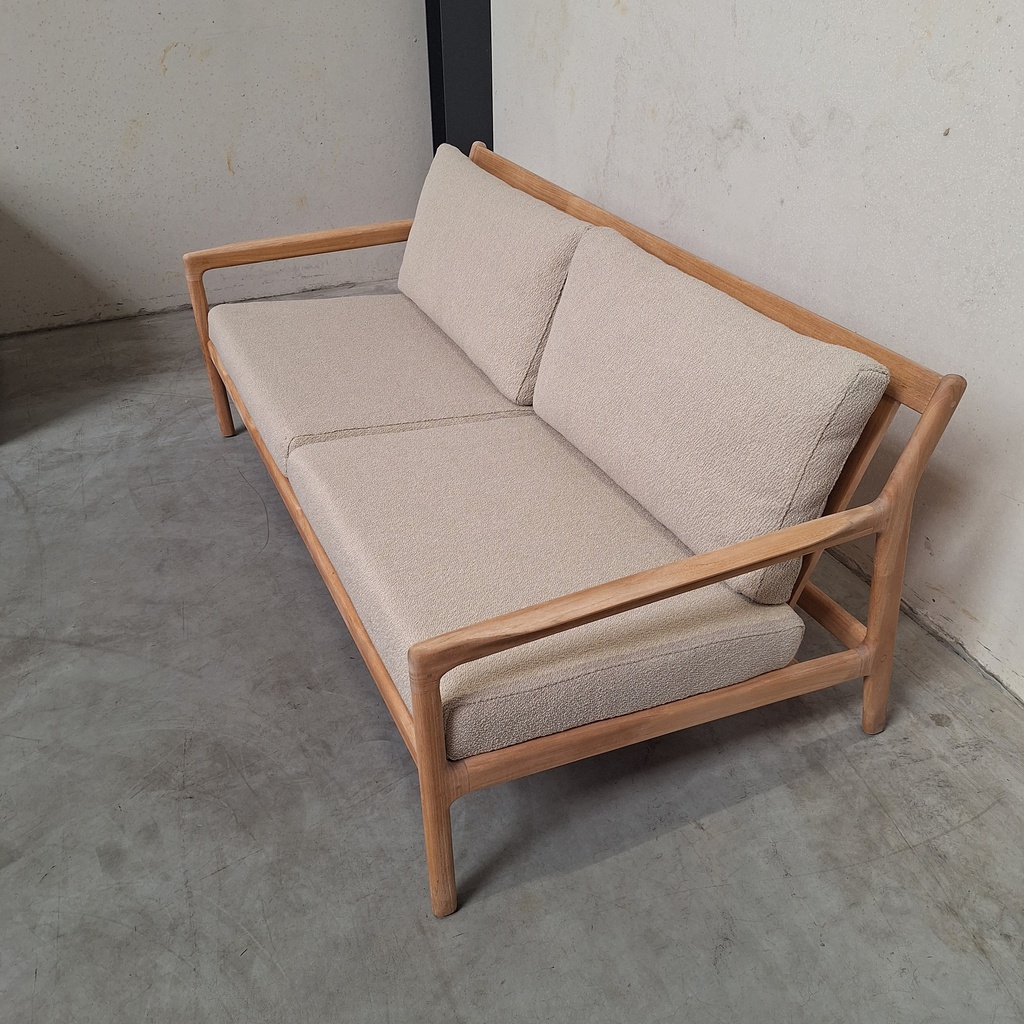Jack outdoor 2-seater sofa with cushion (Natural)