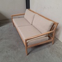 Jack outdoor 2-seater sofa with cushion (Natural)