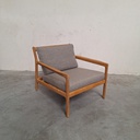 Jack outdoor lounge chair with cushion (Mocha)