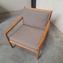 Jack outdoor lounge chair with cushion (Mocha)