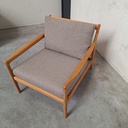 Jack outdoor lounge chair with cushion (Mocha)