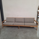 Jack outdoor 3-seater sofa with cushion (Mocha)