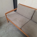 Jack outdoor 3-seater sofa with cushion (Mocha)