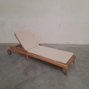 Jack outdoor adjustable lounger (Natural)
