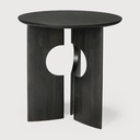 Teak Cove side table - black 50x50x50