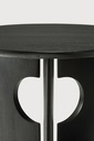 Teak Cove side table - black 50x50x50