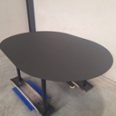Bok round extendable dining table