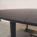 Bok round extendable dining table