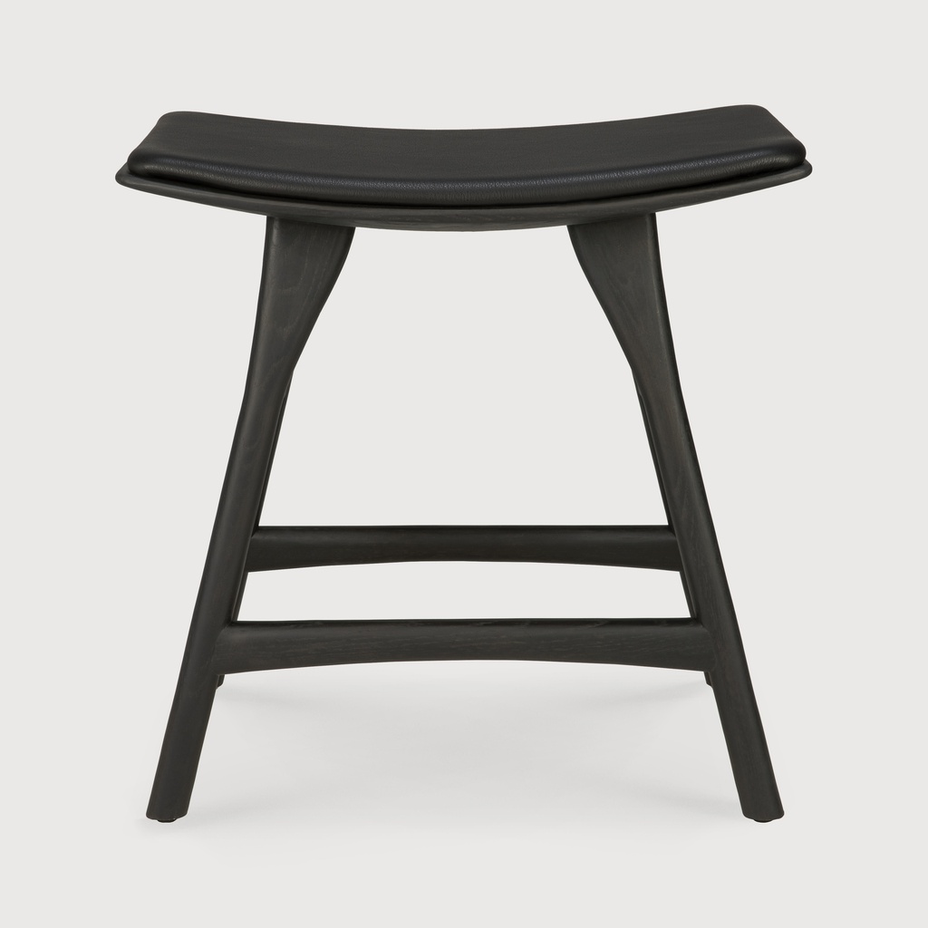 Osso stool (black leather) TEMPLATE