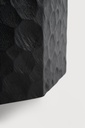 Black Chopped paper basket - mahogany