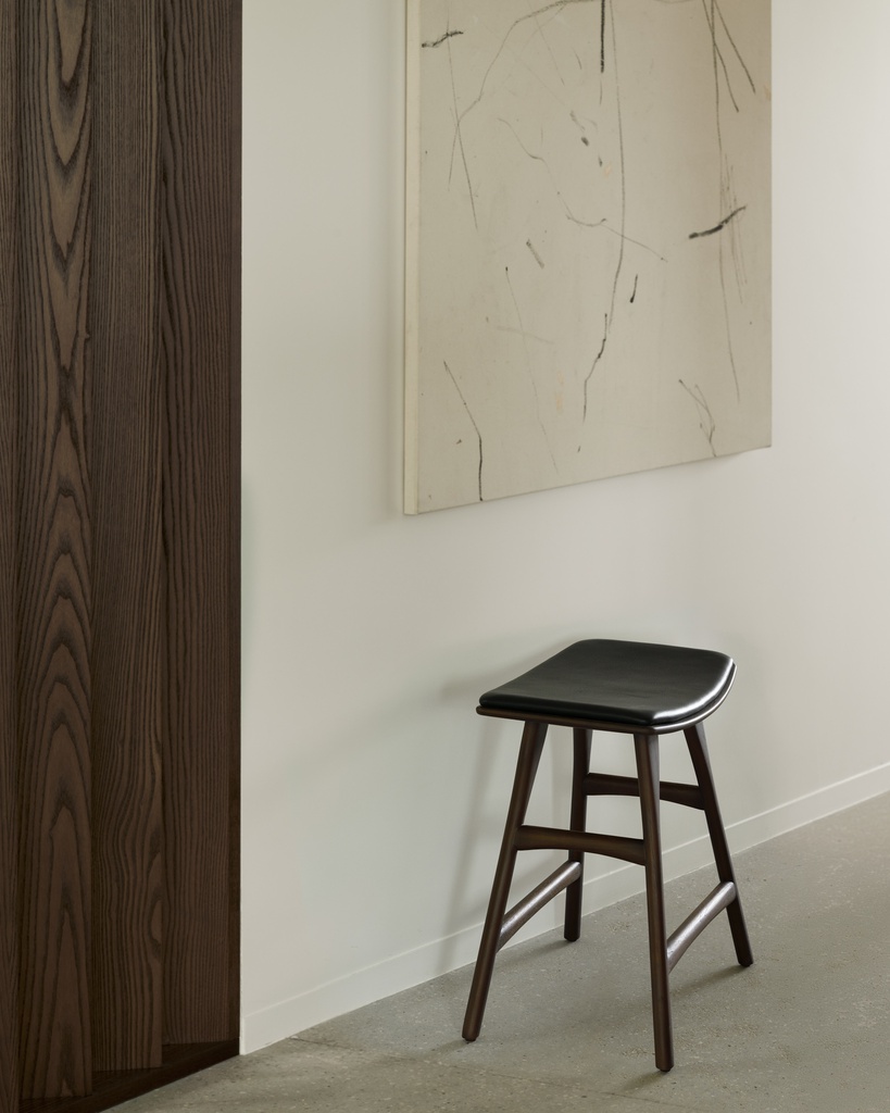 Osso stool (black leather) TEMPLATE