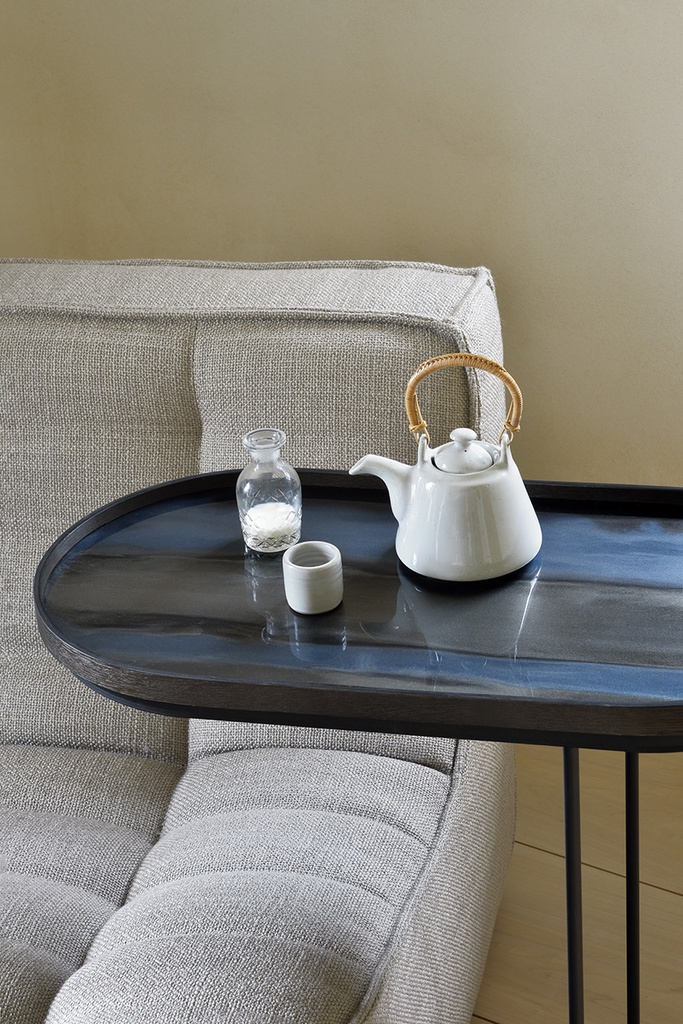 Graphite Organic glass tray TEMPLATE