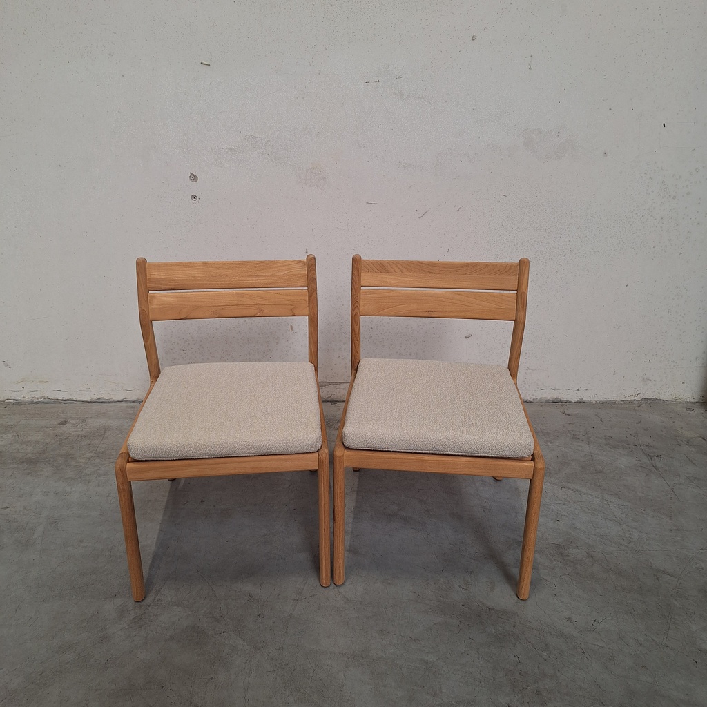 Jack outdoor dining chair with cushion (Set of 2)