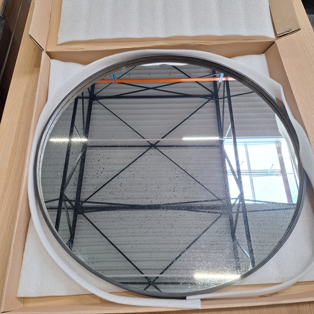 Aged wall mirror