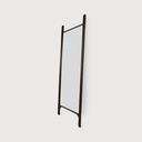 PI floor mirror - varnished mahogany frame - dark