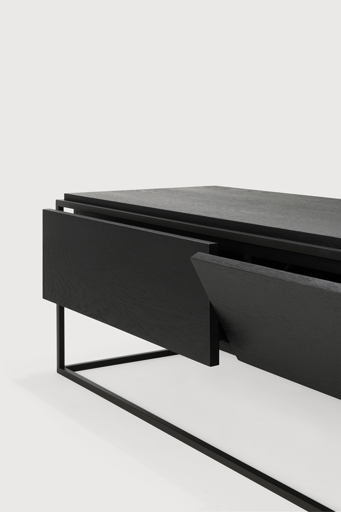 Monolit black TV cupboard