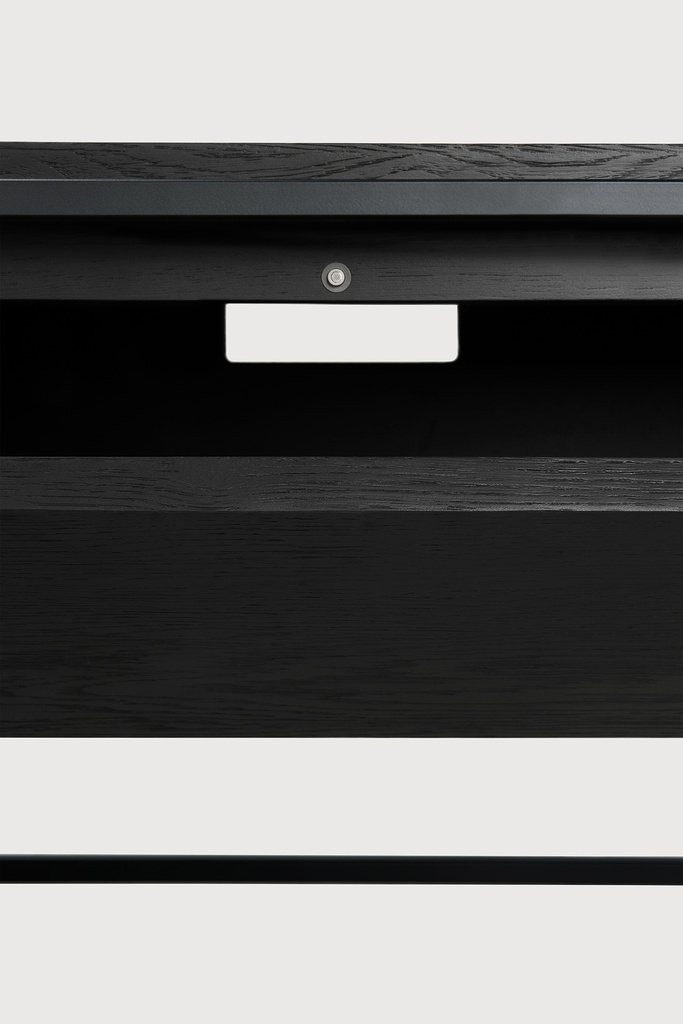 Monolit black TV cupboard