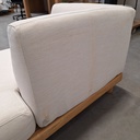 Monocle outdoor daybed - Left arm with cushion (white)