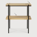 Oak Rise Side table - wireless charging